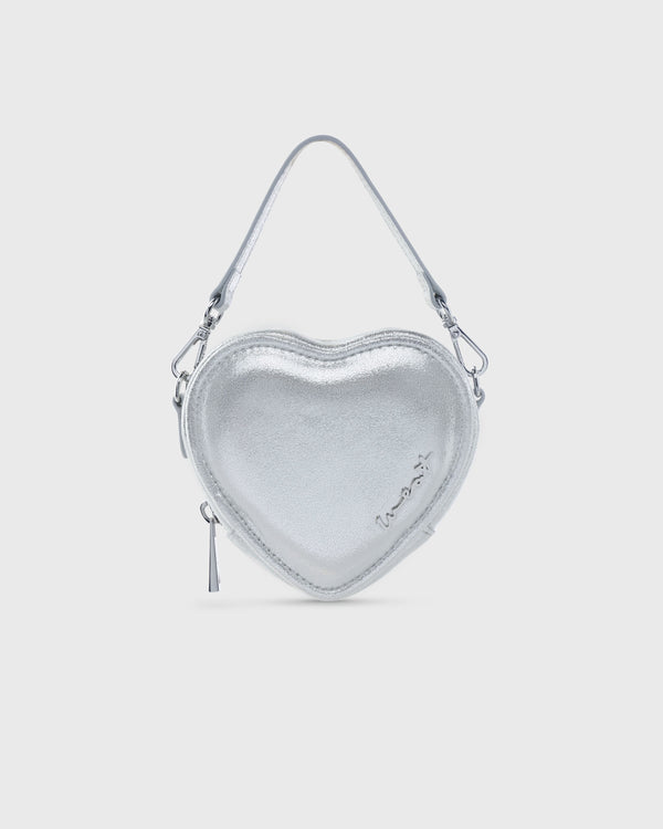 Mini Heart Bag Silver