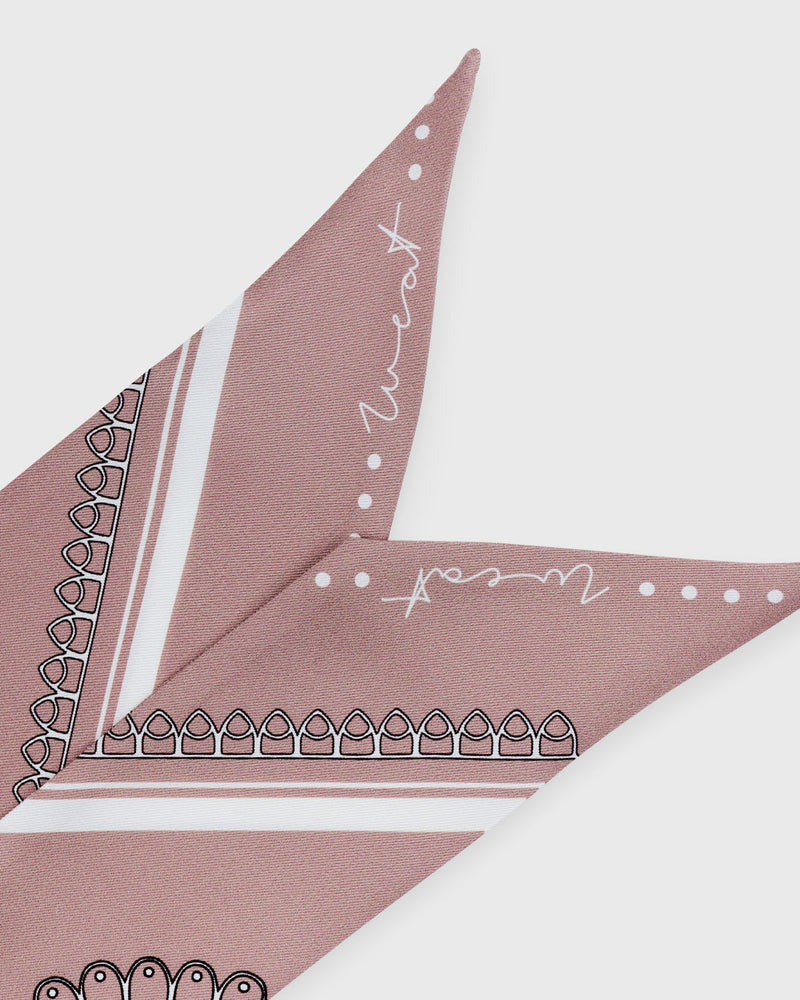 Twilly Silk Paisley Taupe