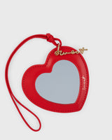 Heart Mirror Charm Red