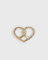 Pretzel Carabiner Crystal - Gold