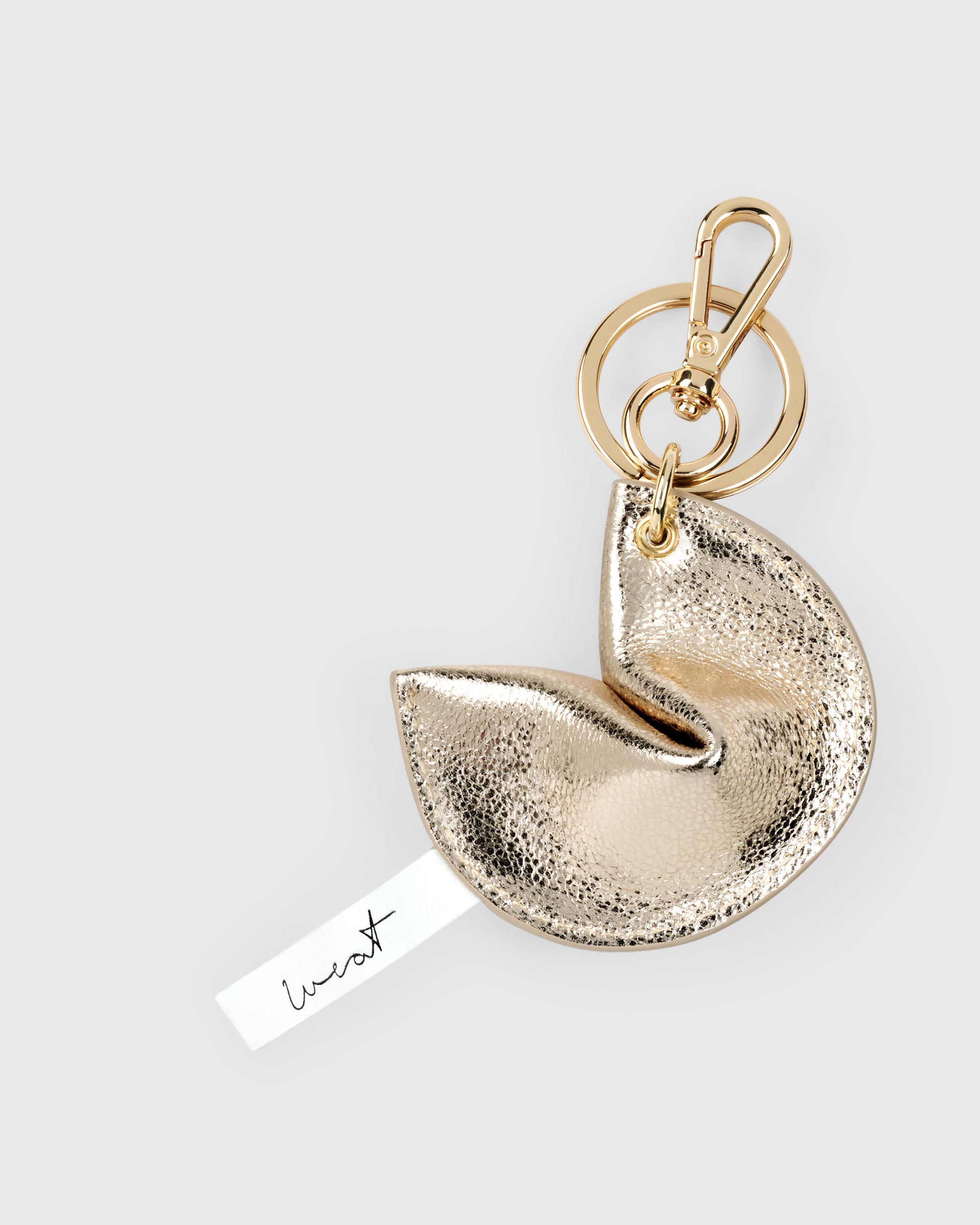 Keyring Fortune Cookie Gold