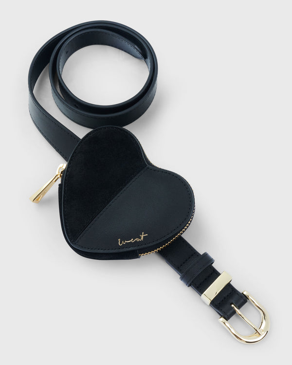Heart Belt Black