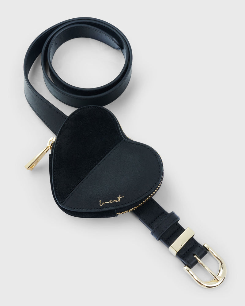 Heart Belt Black