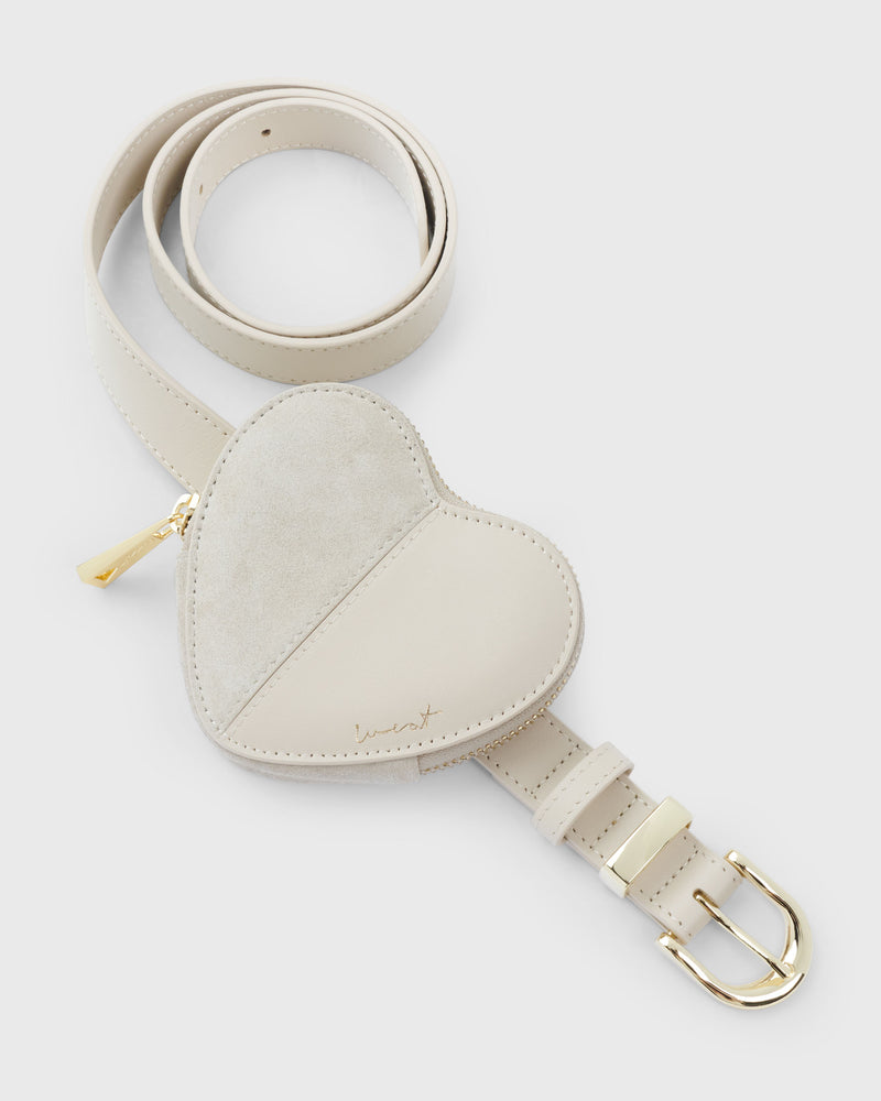Heart Belt Taupe
