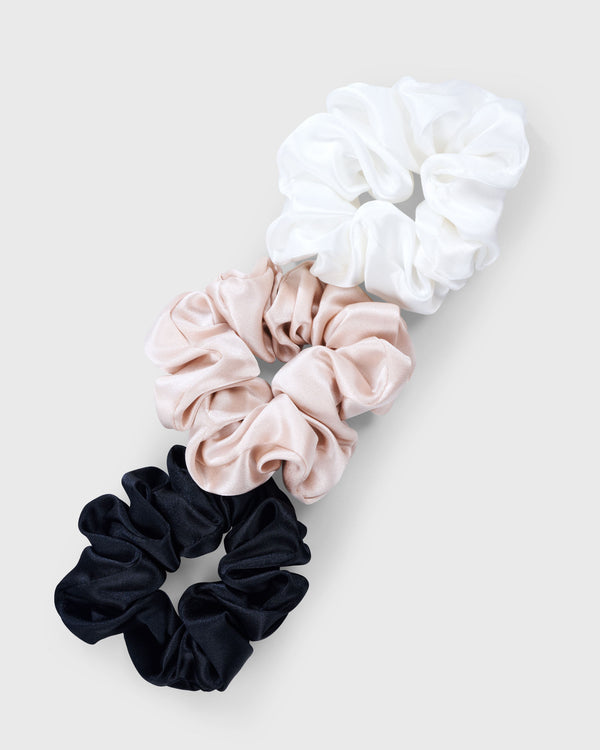 XL Scrunchie Set Silk Black