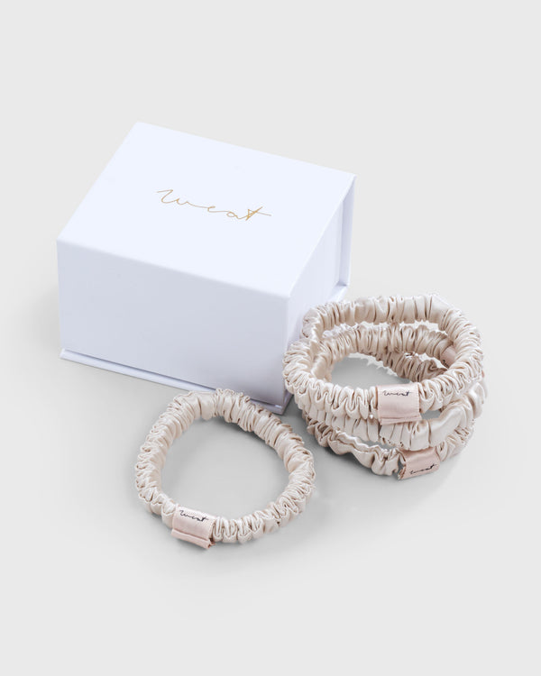 Scrunchie Set Silk Nude
