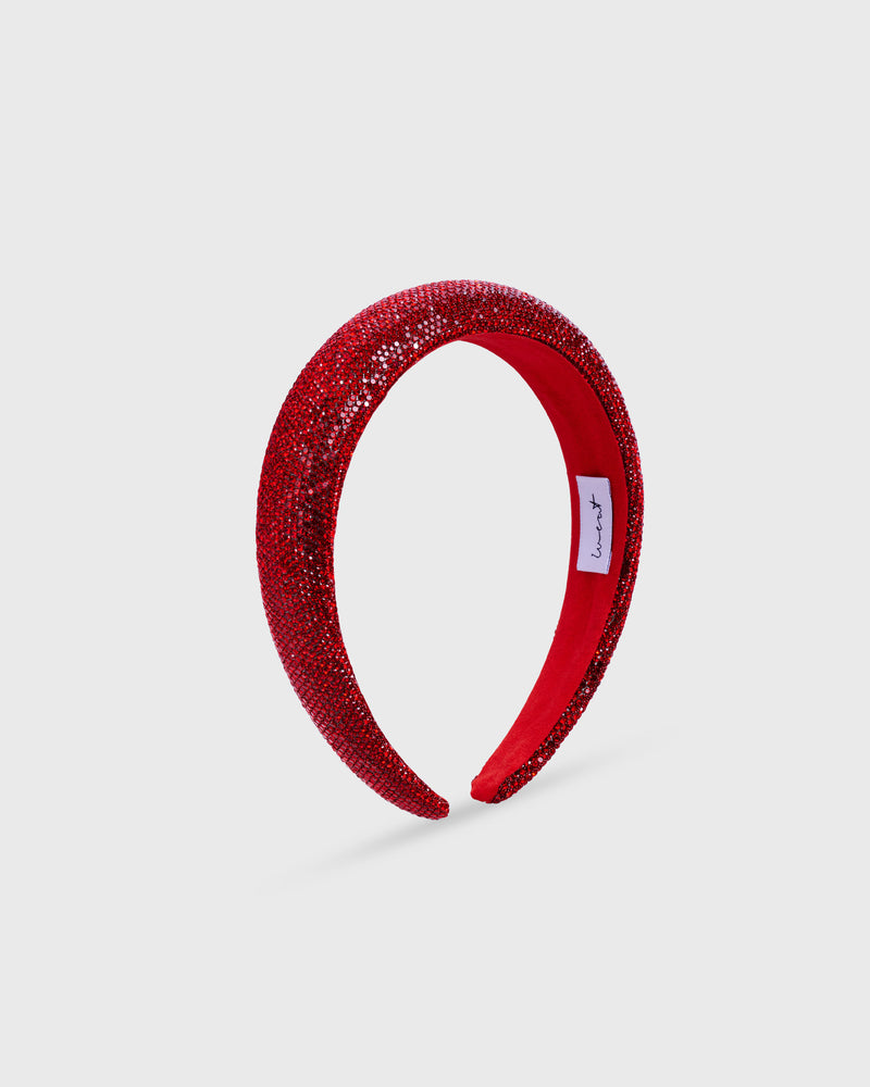 Headband Crystal Grande Red