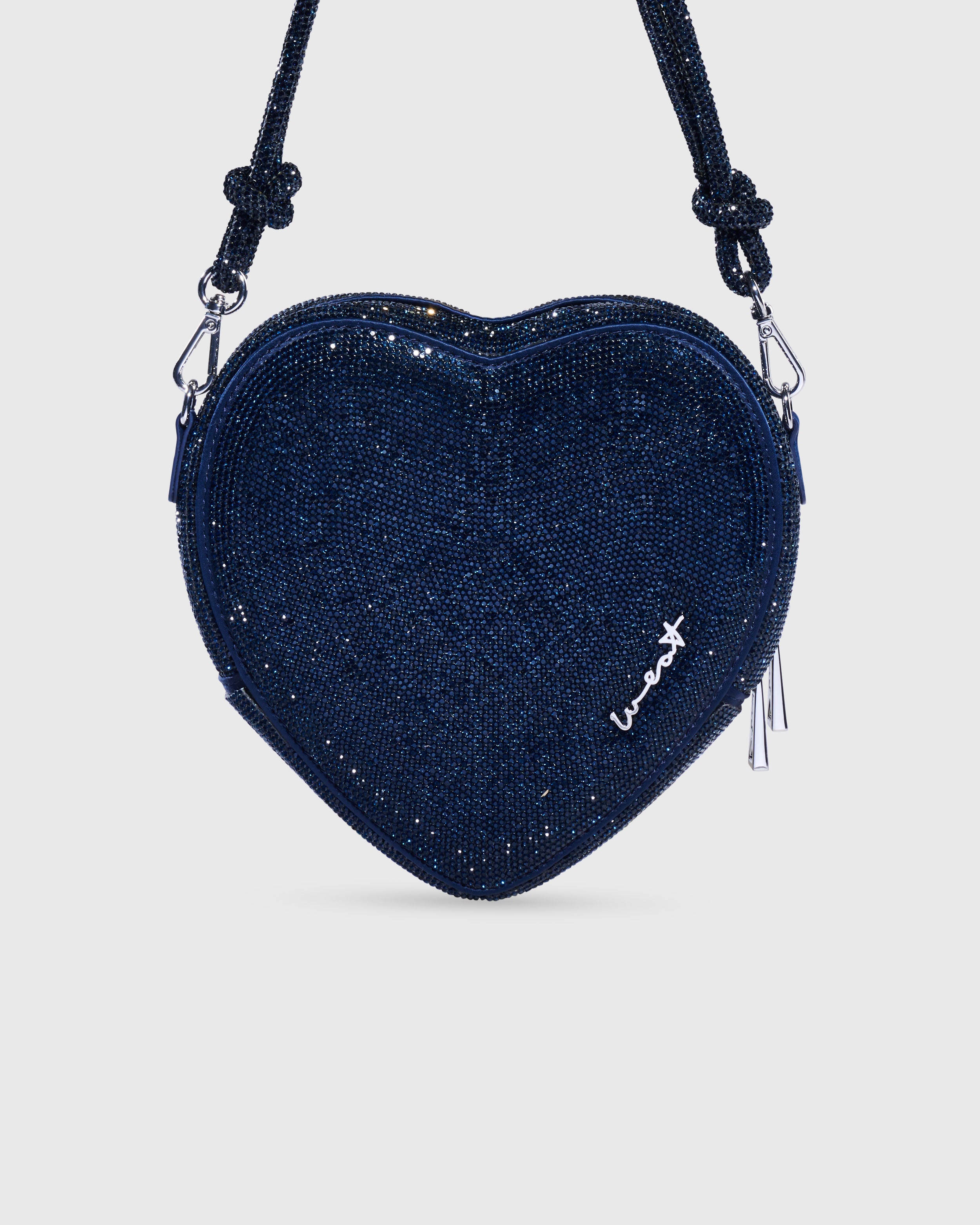 WEST. 　B賞　BIG LOVE POUCH Big Heart Bag Crystal Midnight Blue