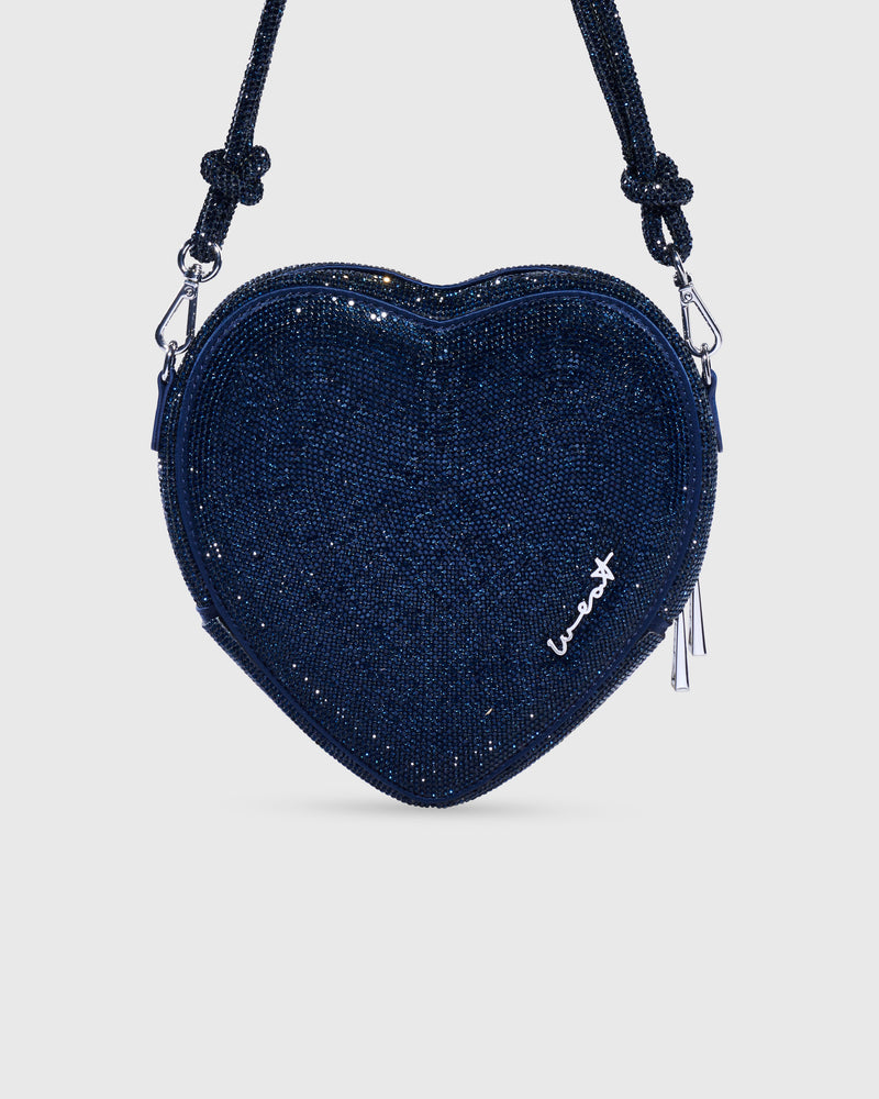 Big Heart Bag Crystal Midnight Blue