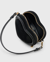 PREORDER | Big Heart Bag Suede Black