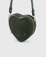 Big Heart Bag Suede Olive
