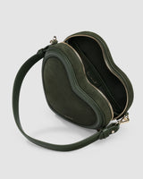 Big Heart Bag Suede Olive
