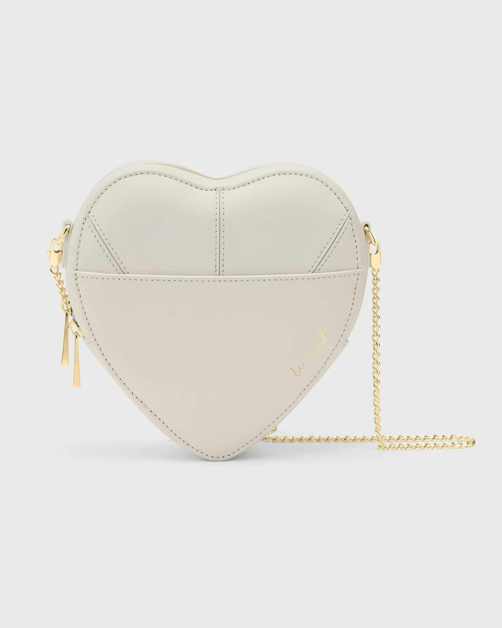 Big Heart Bag Ivory - Gold