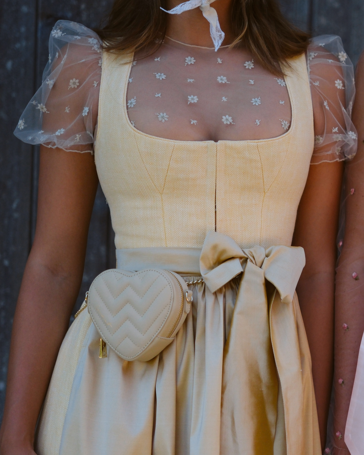 Mini Heart Bag Nude