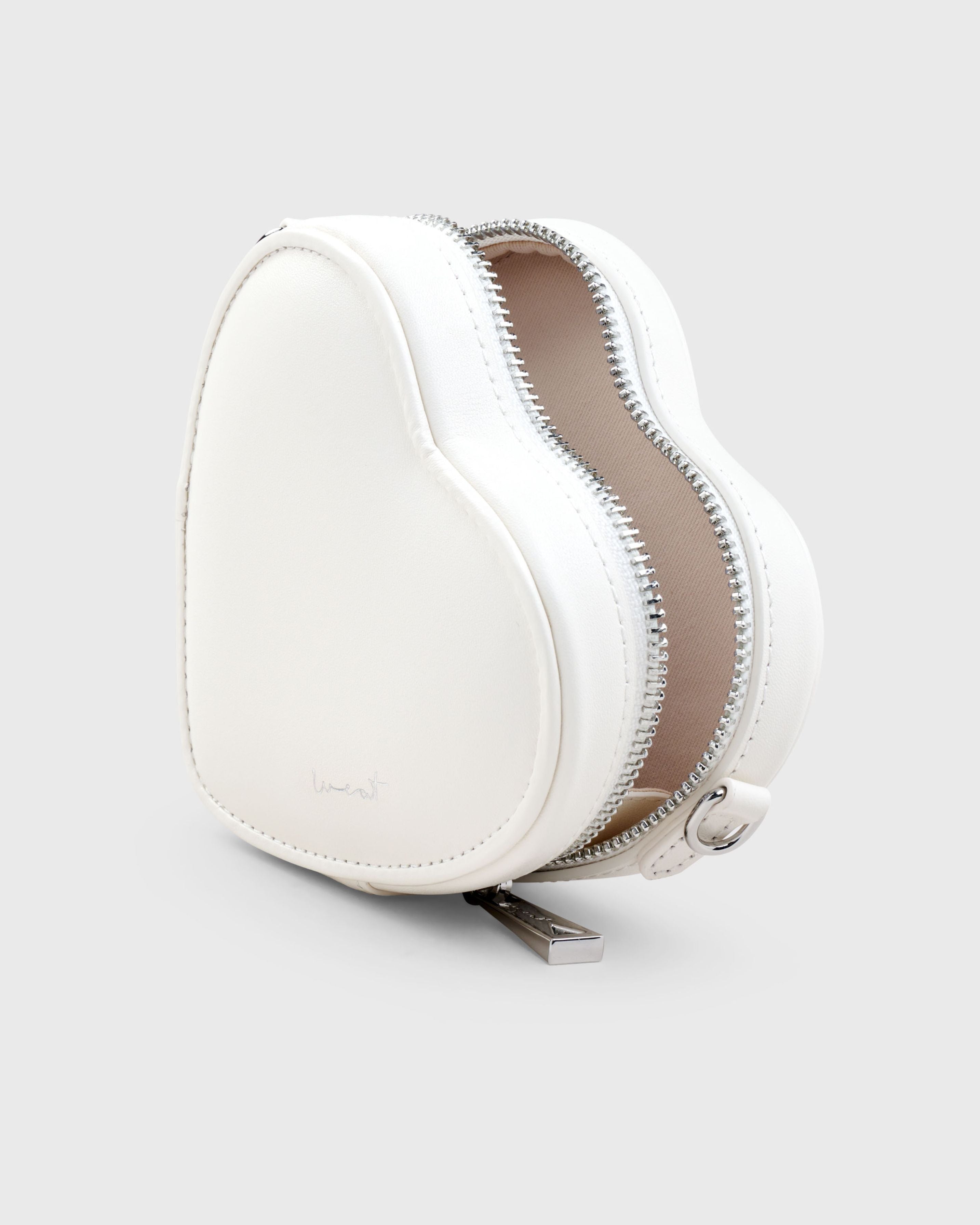 Mini Heart Bag Ivory Silver