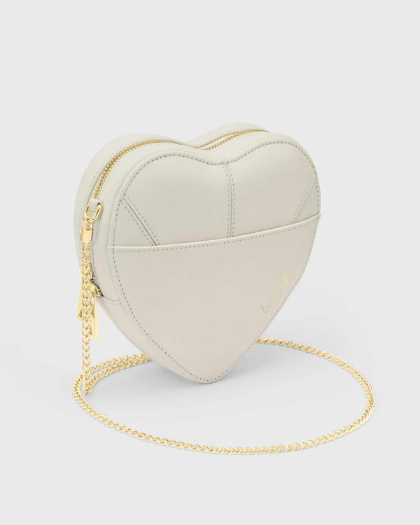 Big Heart Bag Ivory Gold