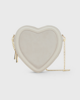 Big Heart Bag Suede Taupe
