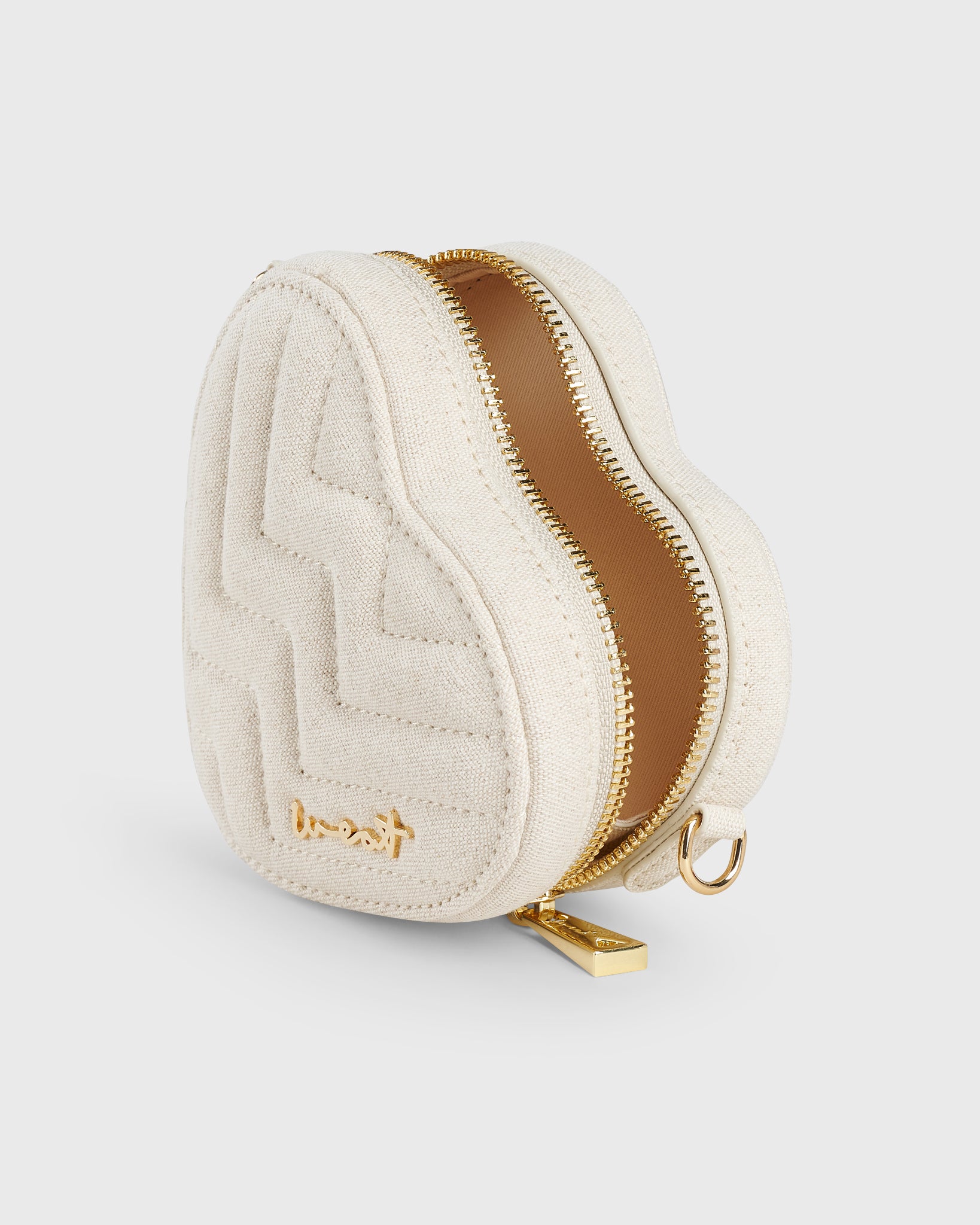 Mini Heart Bag Linen
