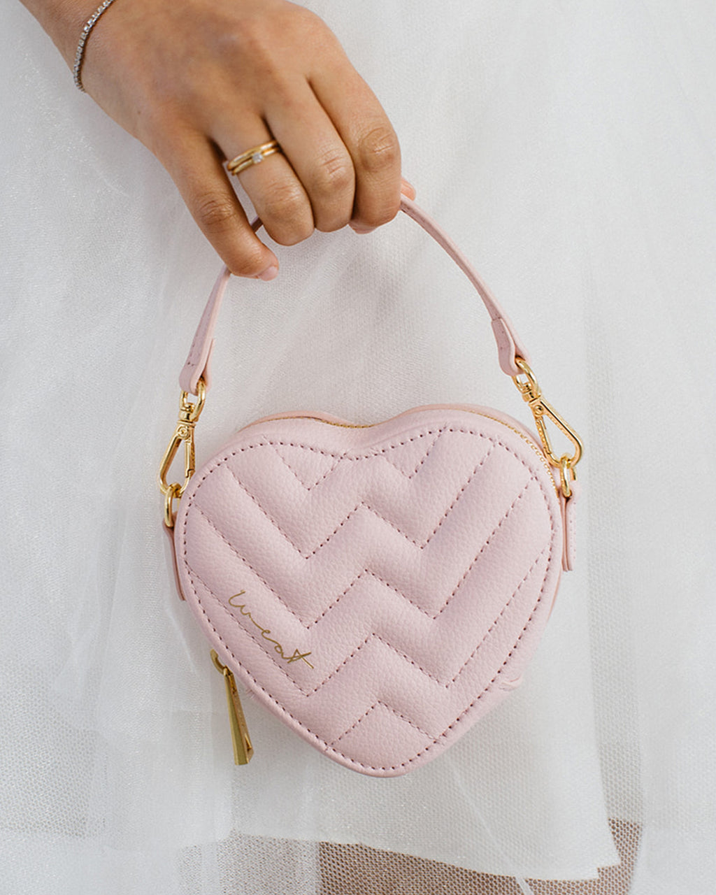 Rose Gold Heart Shape Sling Bag – Tangerine Handcraft