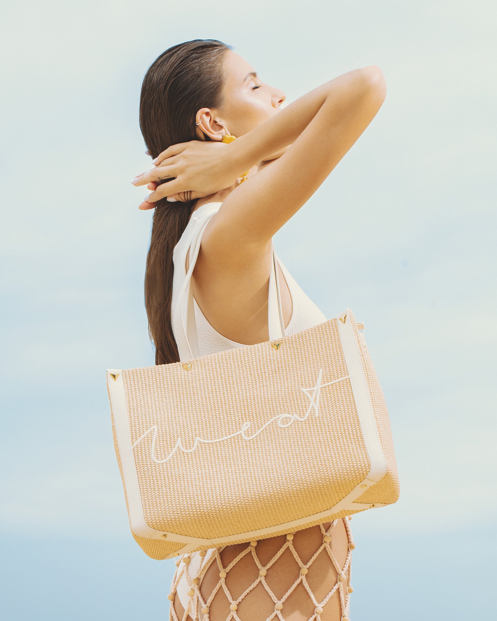 Tote Raffia Tofu