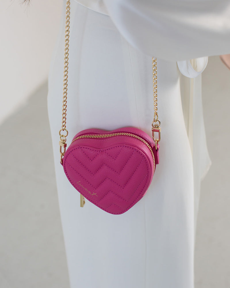 Mini Quilted Heart Purse