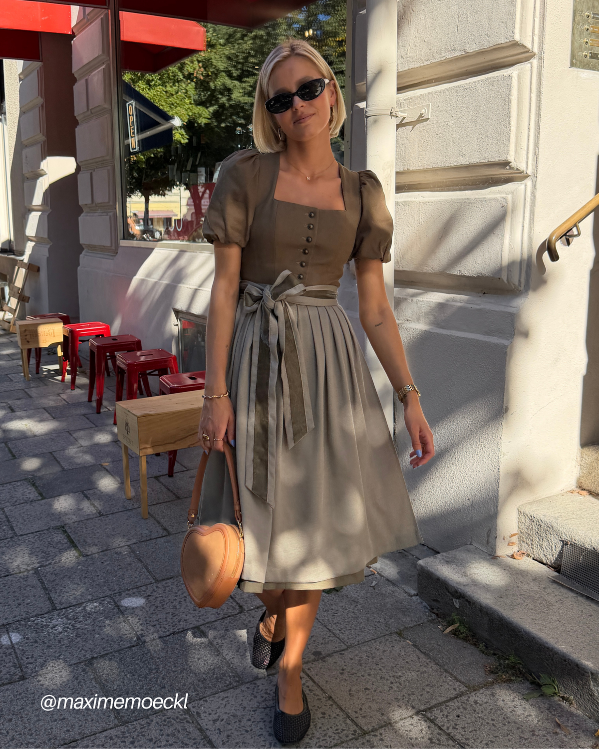 Big Heart Bag Suede Caramel