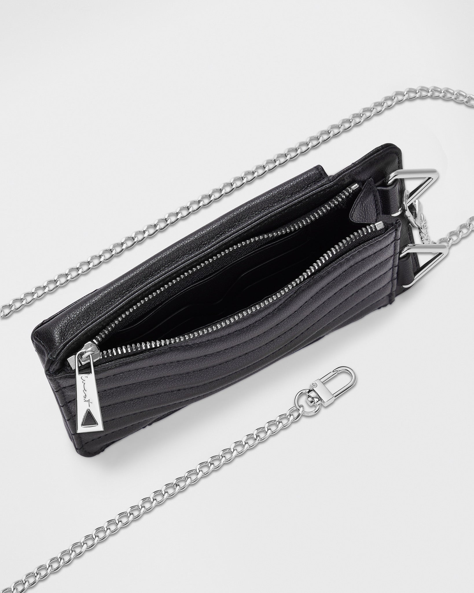 Phone Wallet Black Silver