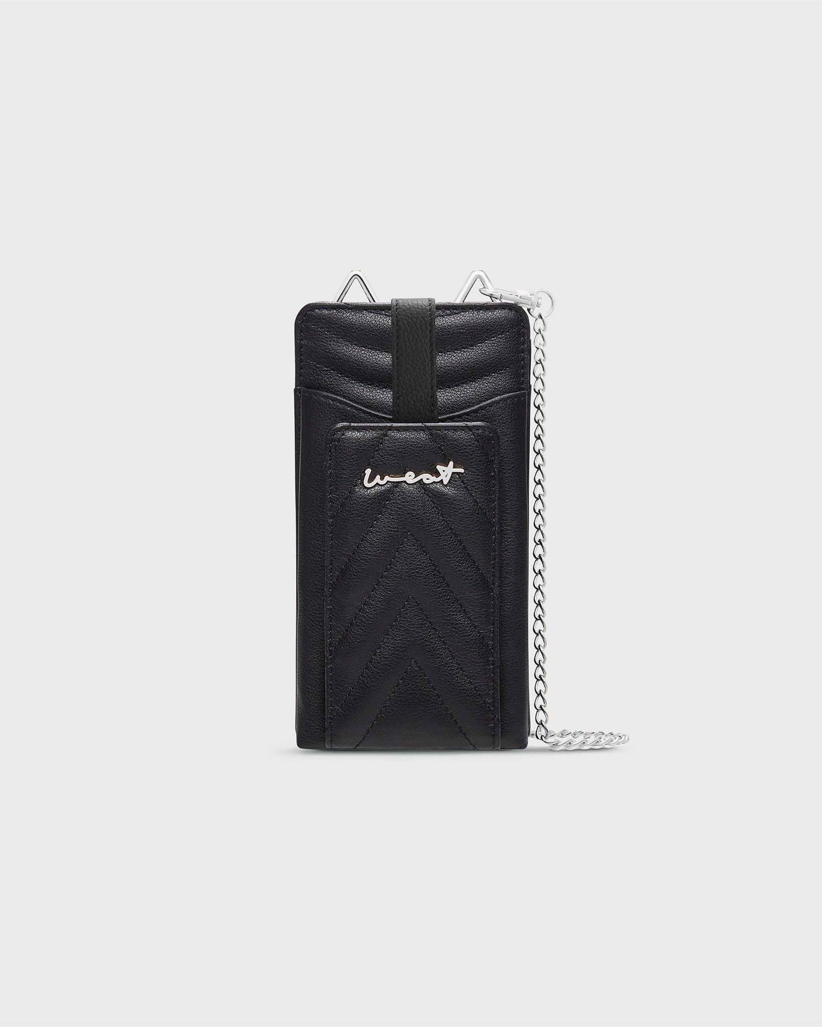 Phone Wallet Black Silver