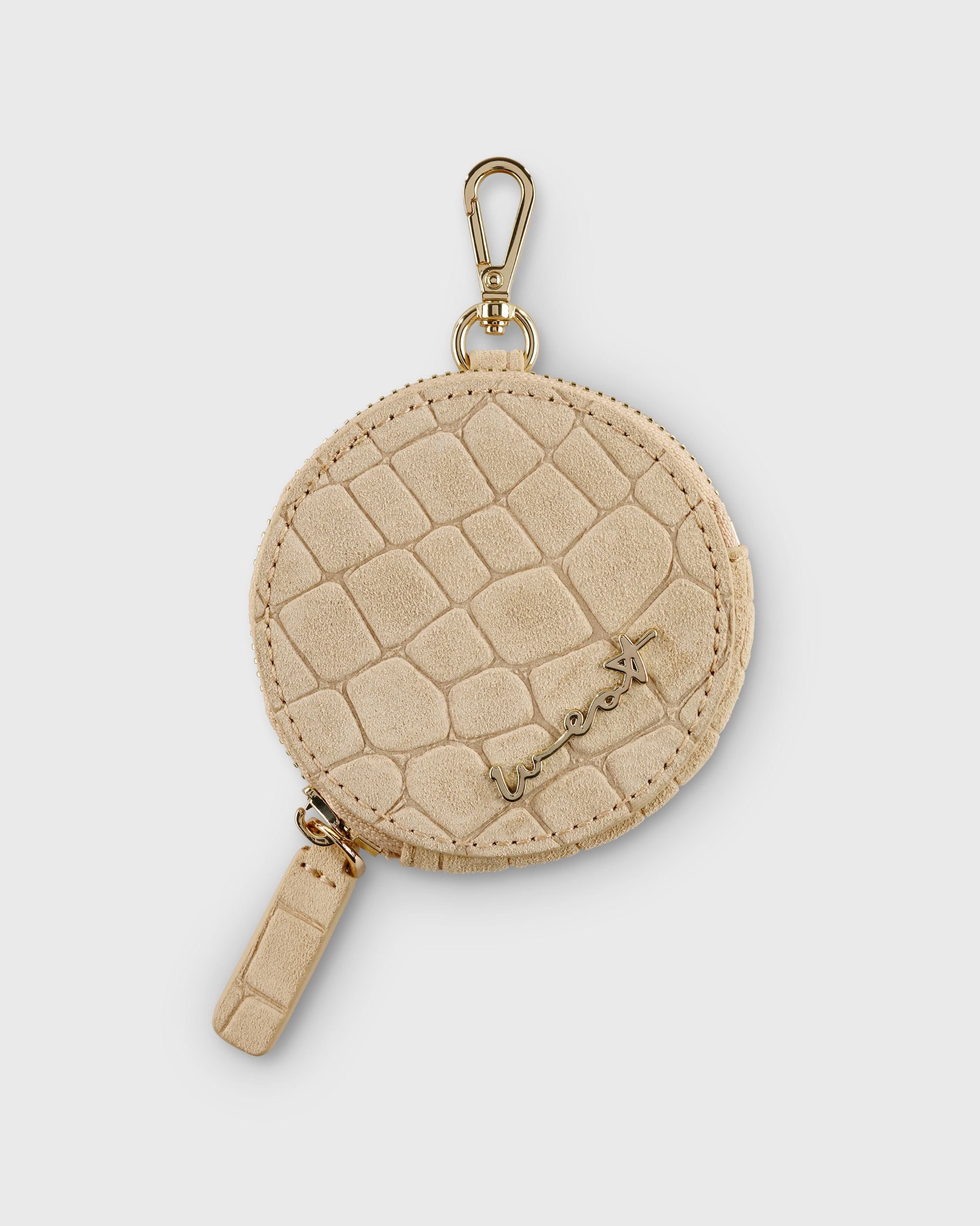 Coin Purse Croco Beige