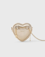 Mini Heart Bag Metallic Gold