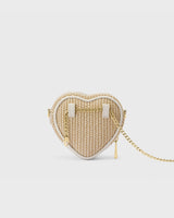 Mini Heart Bag Raffia Tofu