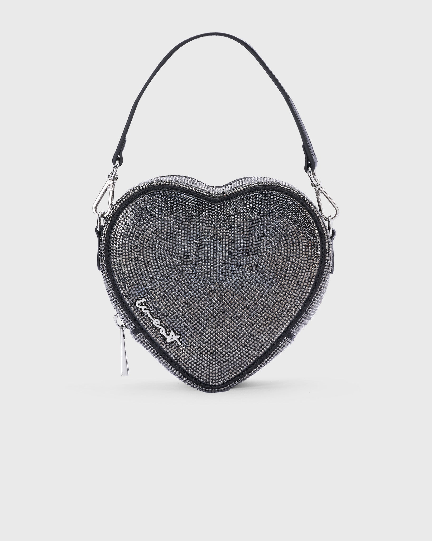 Midi Heart Bag Crystal Black