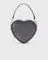 Midi Heart Bag Crystal Black