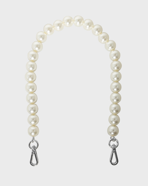 Pearl Strap Silver Long - (55cm)