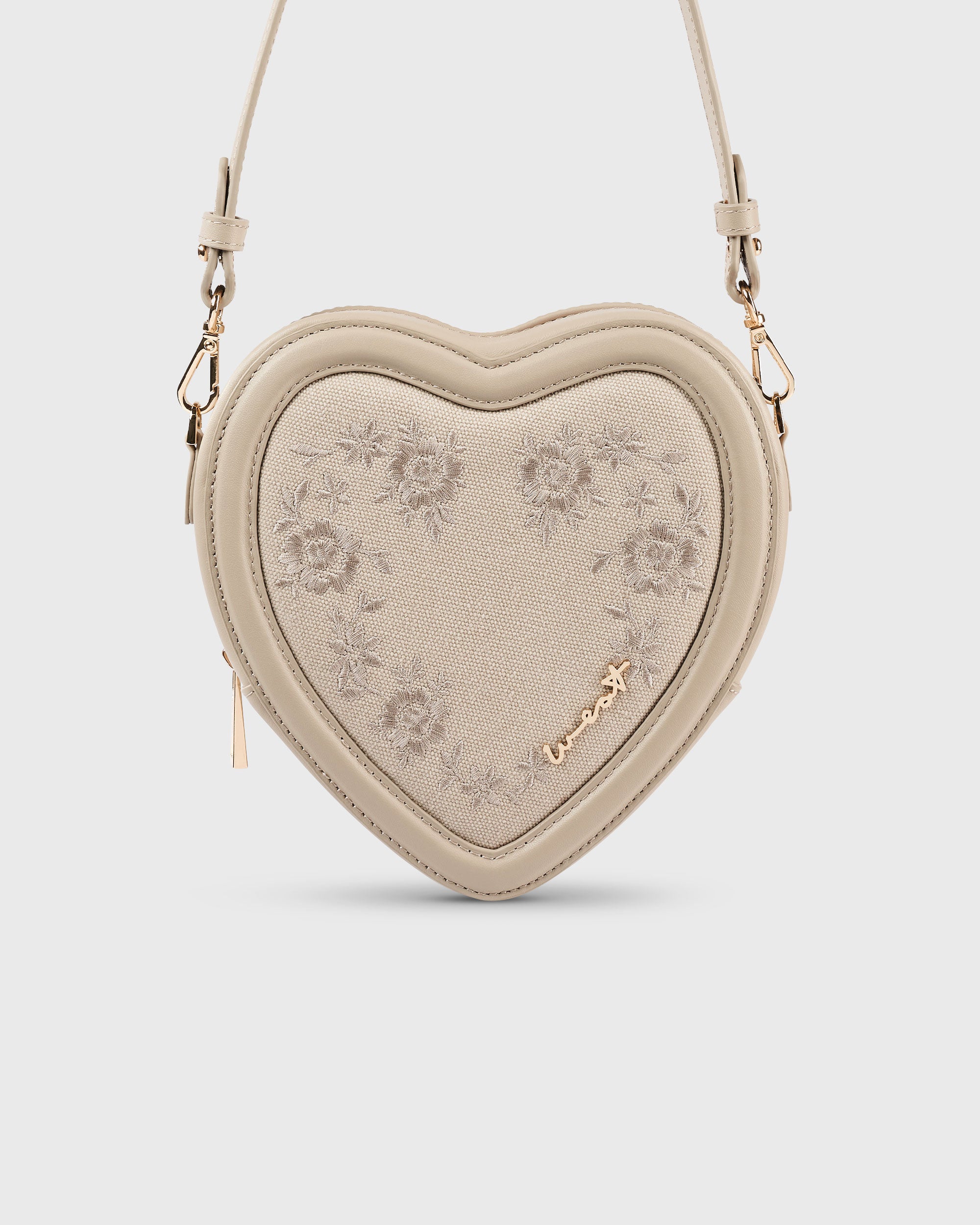 Big Heart Bag Embroidery Clay
