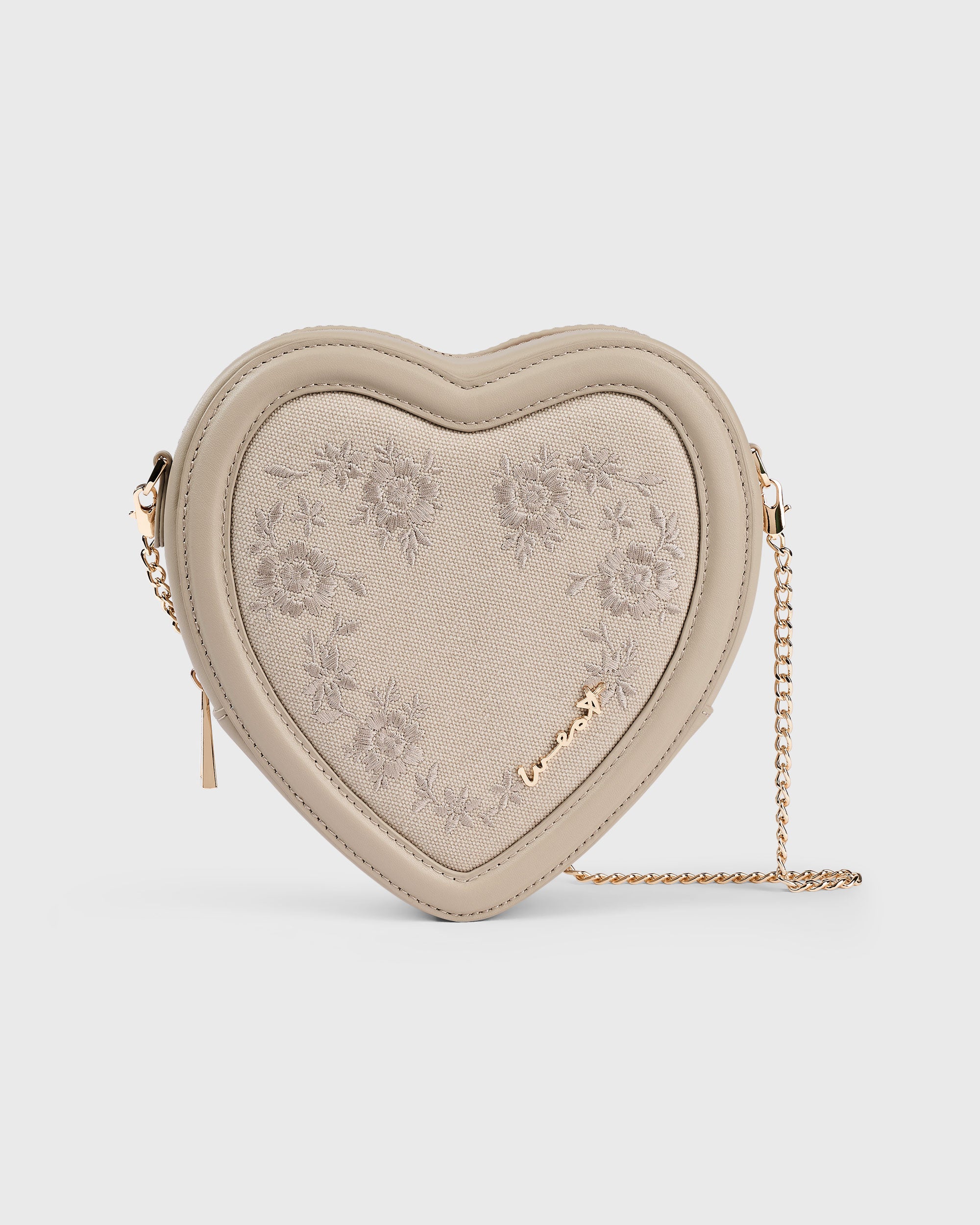 Big Heart Bag Embroidery Clay