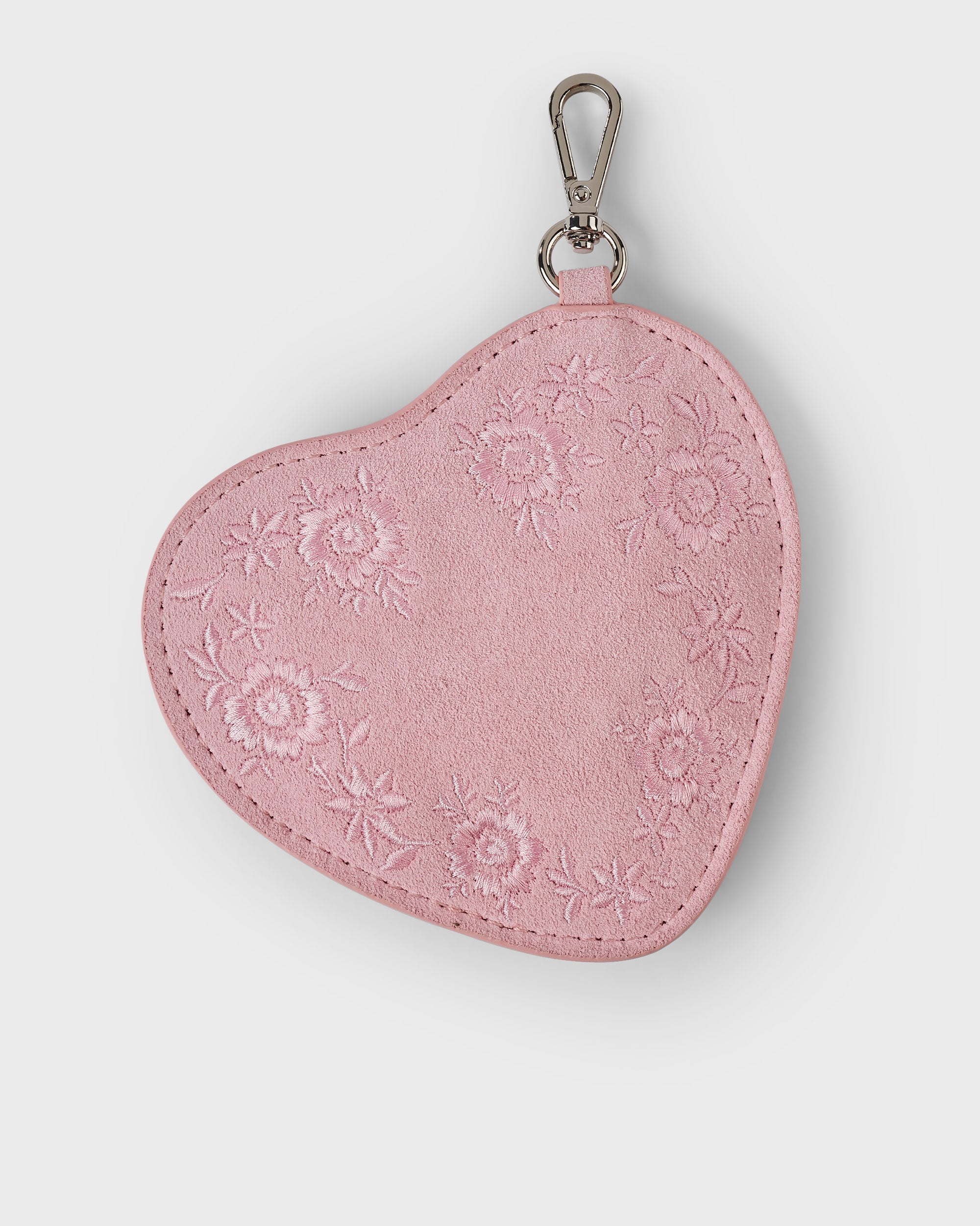 Heart Pouch Charm Rose
