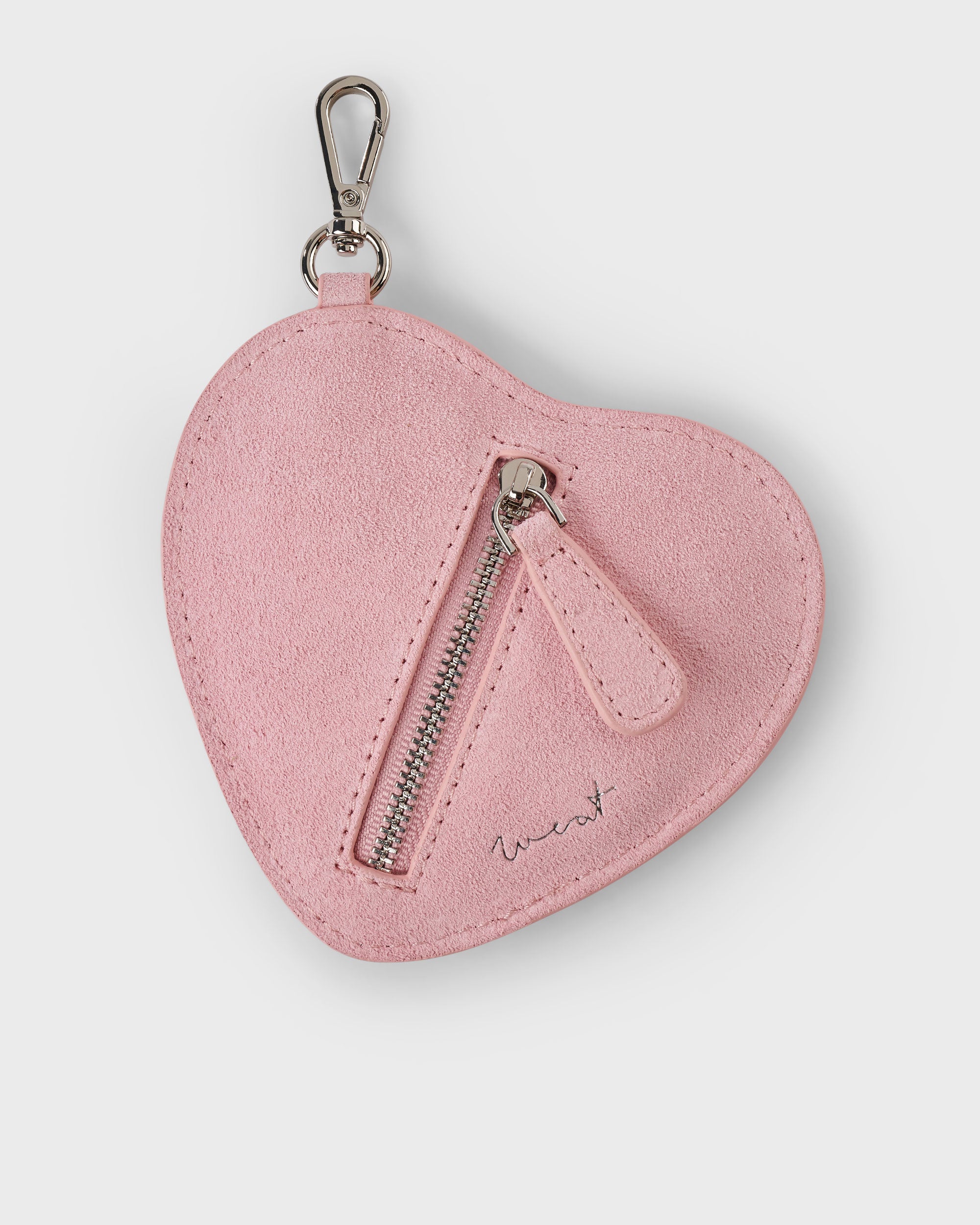 Heart Pouch Charm Rose