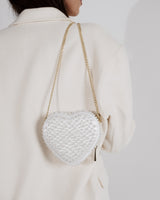 Midi Heart Bag Pearl