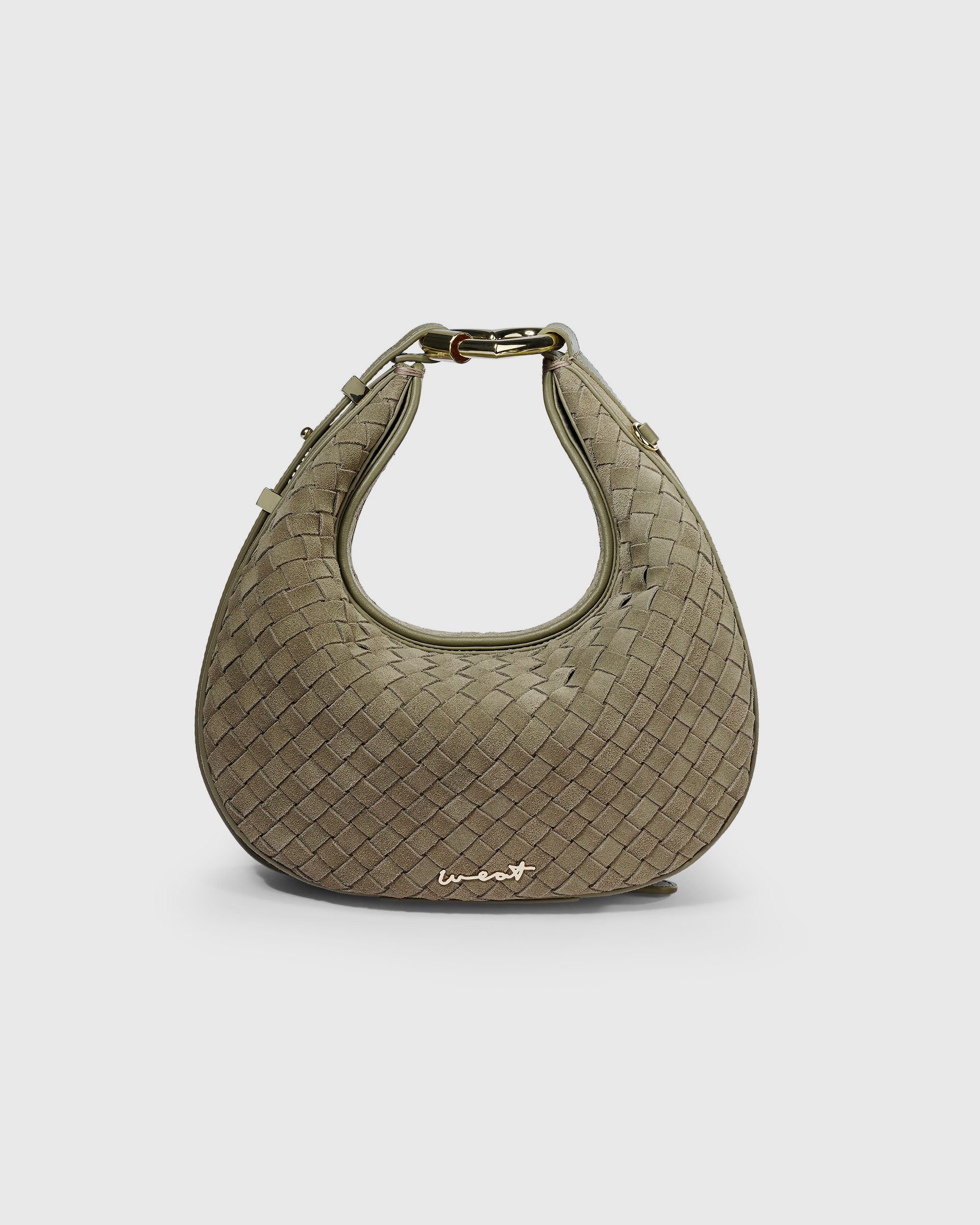 Halfmoon Bag Braided Khaki