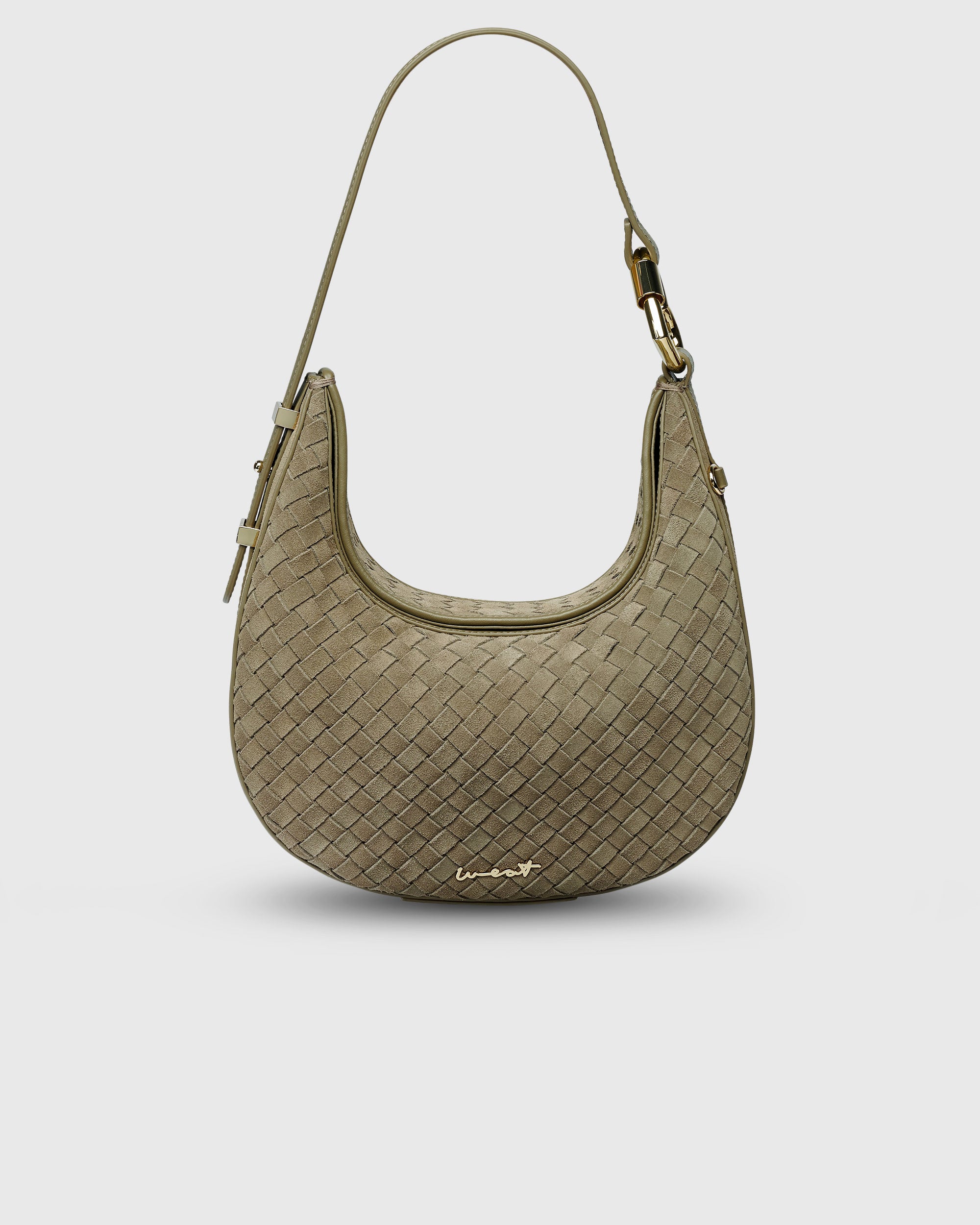 Halfmoon Bag Braided Khaki