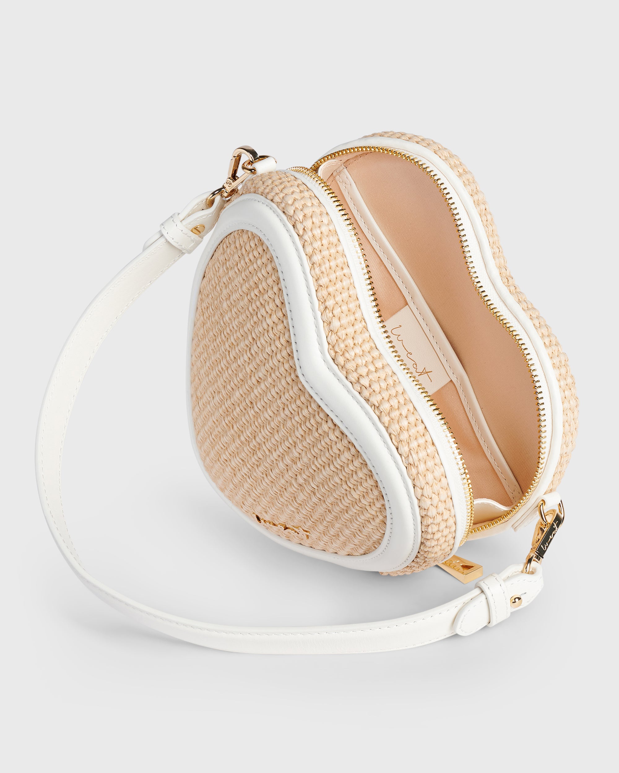 Big Heart Bag Raffia Ivory