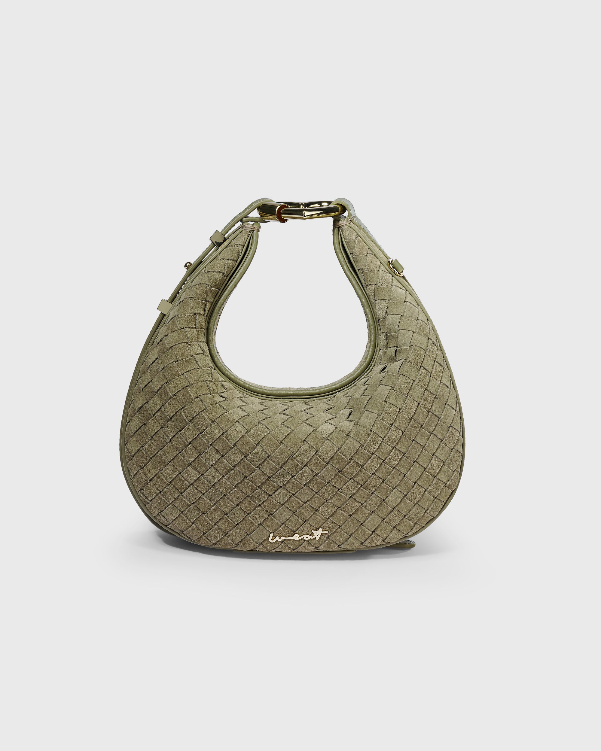 Halfmoon Bag Braided Khaki