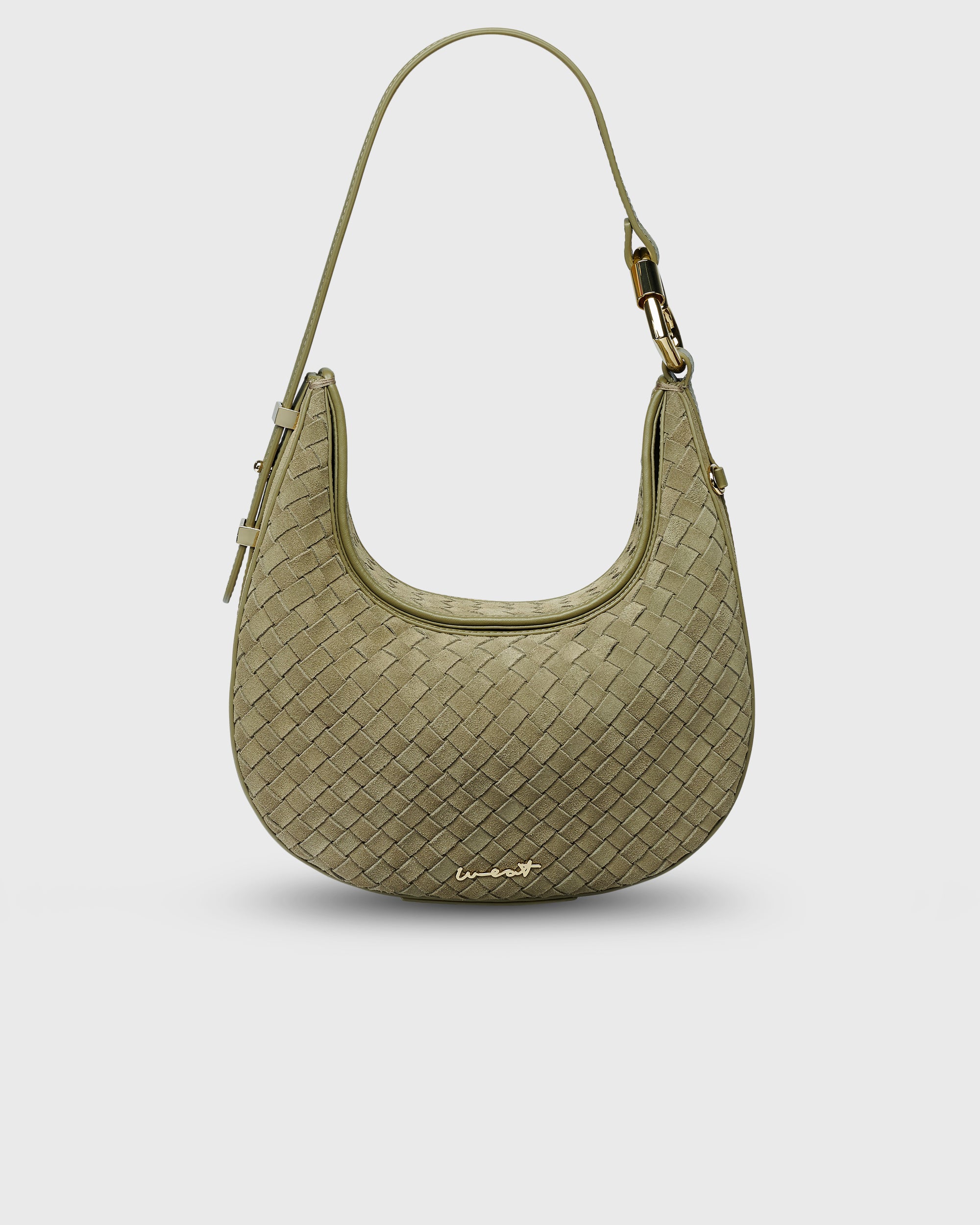 Halfmoon Bag Braided Khaki