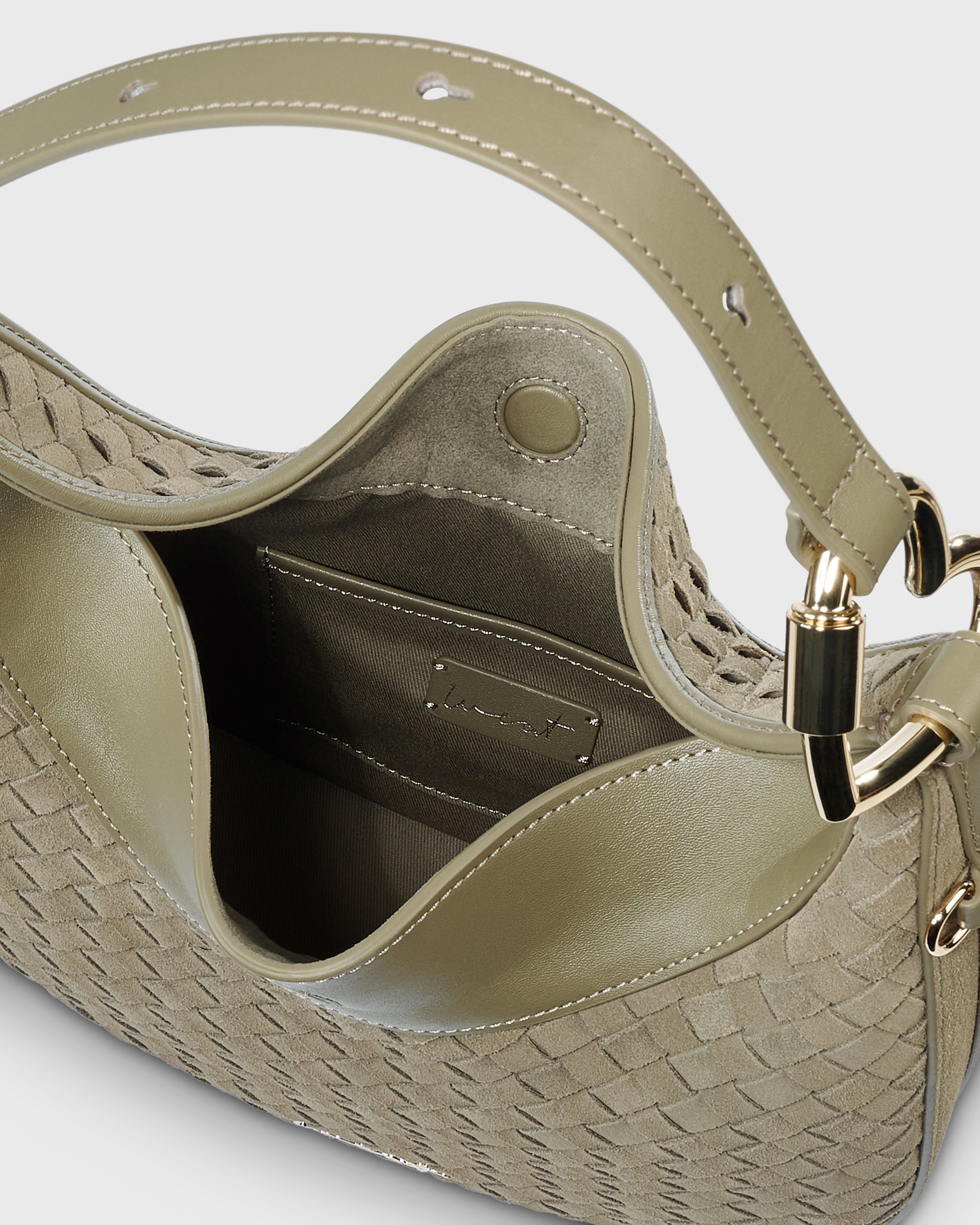 Halfmoon Bag Braided Khaki