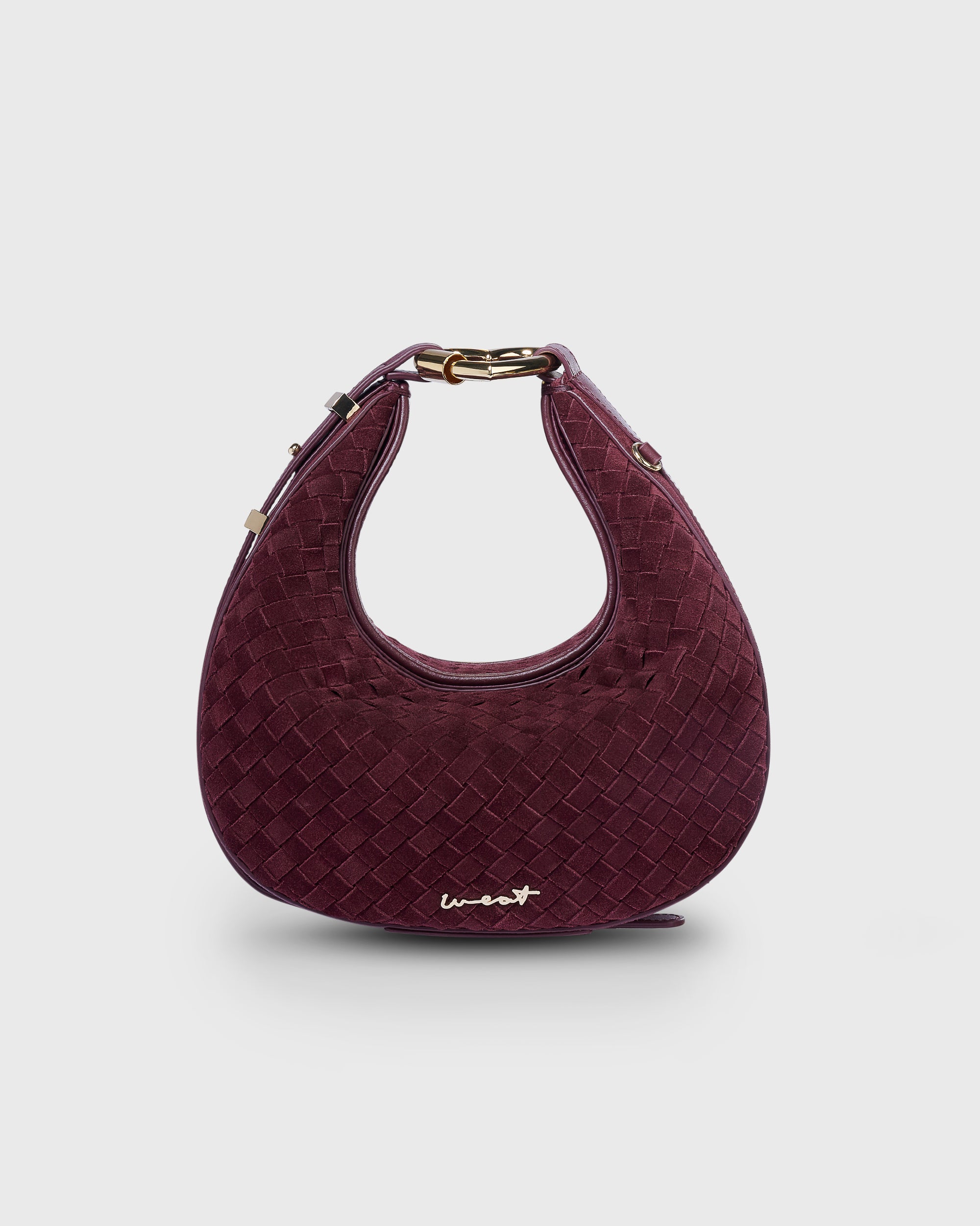 Halfmoon Bag Braided Merlot