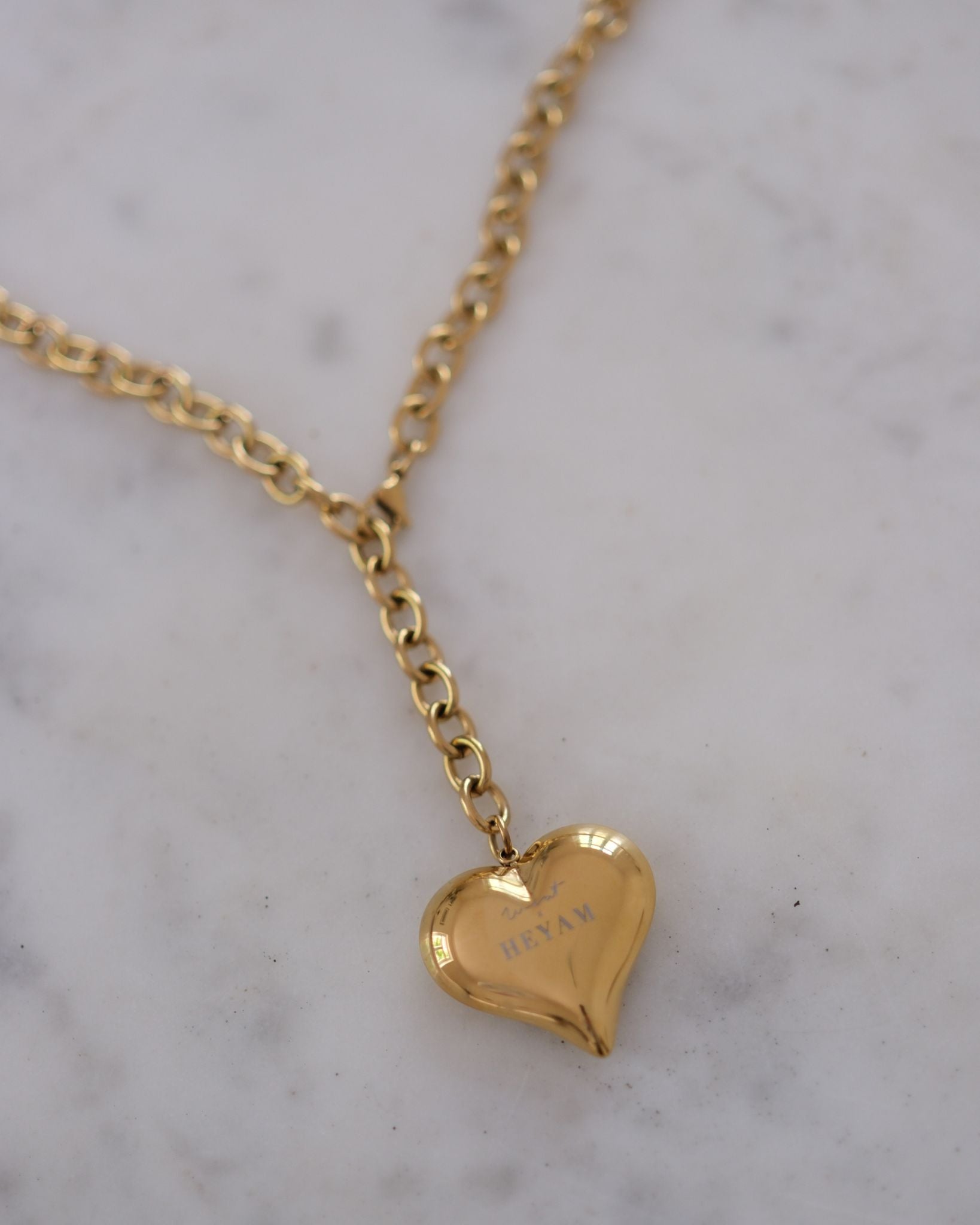 Gold Heart Chain Belt