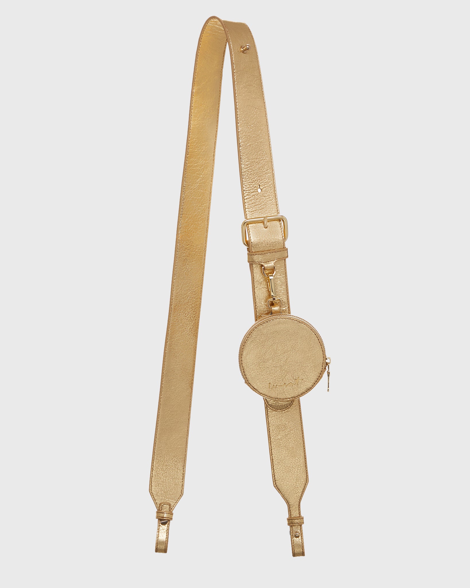 Multi Strap Metallic Gold