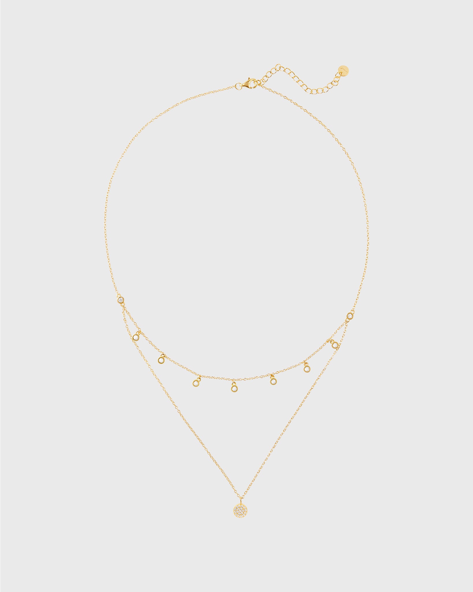 Necklace Sparkling Eclipse Gold