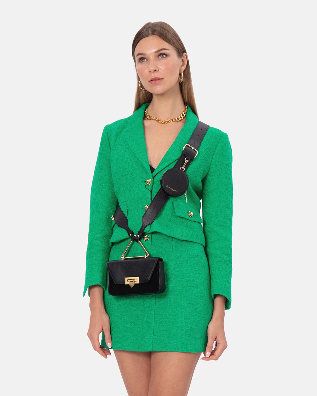 Multi Strap Black Gold